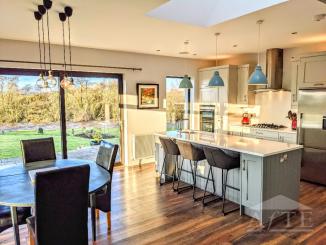 Kitchen with stunning views of Mulkear River