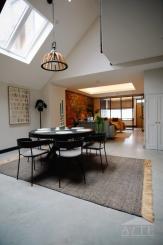 Open-plan dining and living area at 59 William Street, Listowel