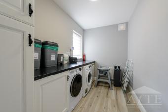 Laundry room with washer and dryer