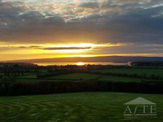 Evening view from front of house