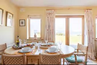 dining area in open plan room