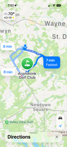 Map to course