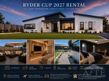 Ryder Cup 2027 Accommodation - Gort,Co.Galway H91V2DW