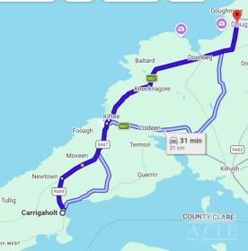 Irish Open 2027 Accommodation - Carrigaholt Village County Clare 16 Miles from Trump International
